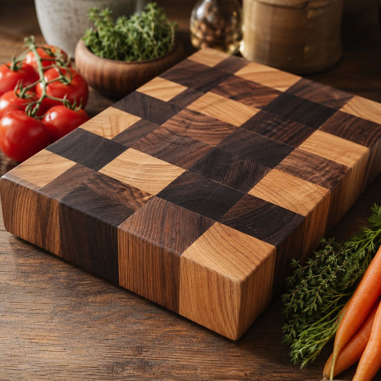 Handcrafted timber chopping board